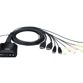 2-Port USB 4K HDMI Cable KVM