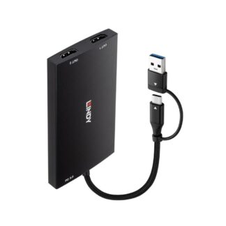 USB Type A and C to Dual HDMI