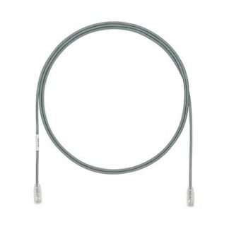 Cat 6A U/UTP LSZH grey 0,5 m.