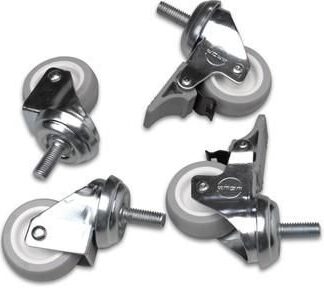 Castor set for wall-mount