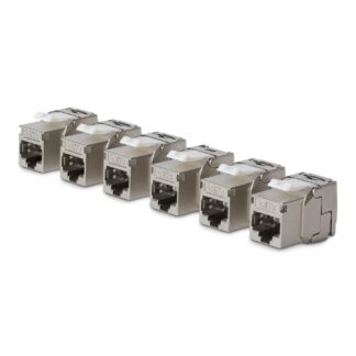 Cat8 Keystone Jack, 6-Pack