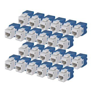 Cat6 Keystone Jack, 24-Pack