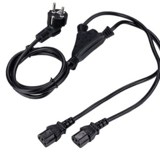 Power Cable CEE7/7 to 2x C13