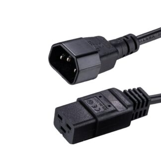 Power Cable C19/C14 Black 1m