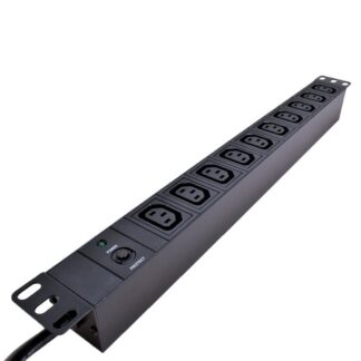 19" Power Rail 10xC13 2m C14,