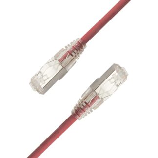 SlimPatch F/UTP Cat6A Red 10m