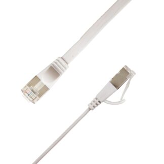 Flat U/FTP Cat6A White 7.5m