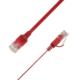 Flat U/UTP Cat6A Red 5m AWG