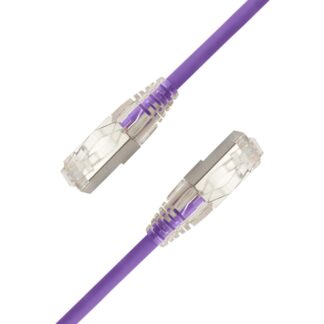 SlimPatch F/UTP Cat6A Purple