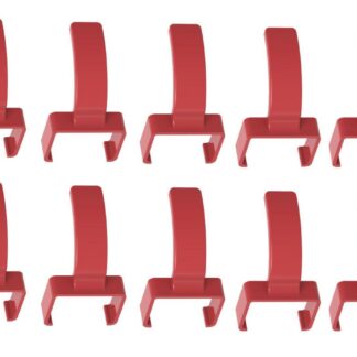 ColorFlex Cat6A Clips Red
