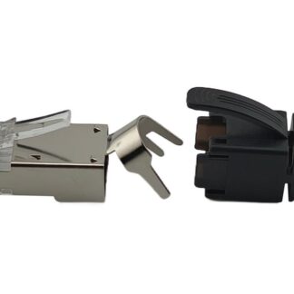 Shielded RJ45 Plug & Black