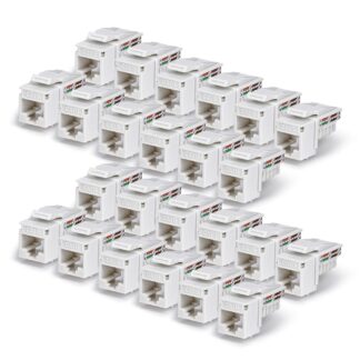 Cat6 Keystone Jack, 24-Pack