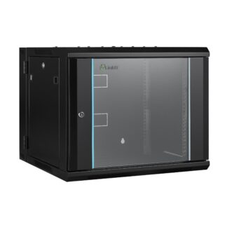 Wall Cabinet Hinged 9U Black