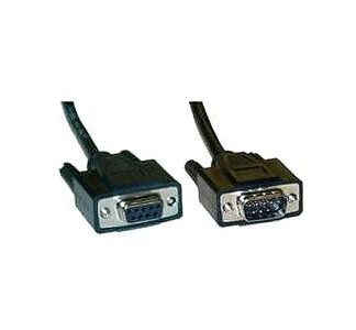 KABEL, DB9F/DB9M, 20CM