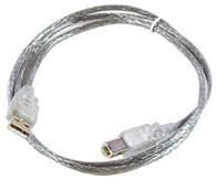 USB2.0 A-B 5m M-M,Transparent