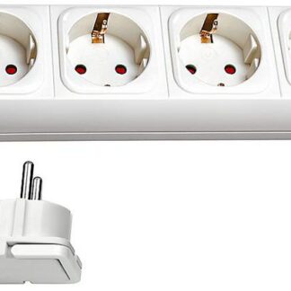 Power extension 2 m 6 AC